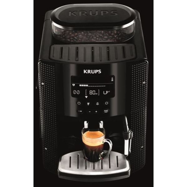 KRUPS YY8135FD Automatisk espressomaskin med kvarn - Svart