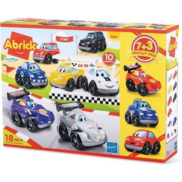 Box 10 fordon snabba bil Ecoiffier