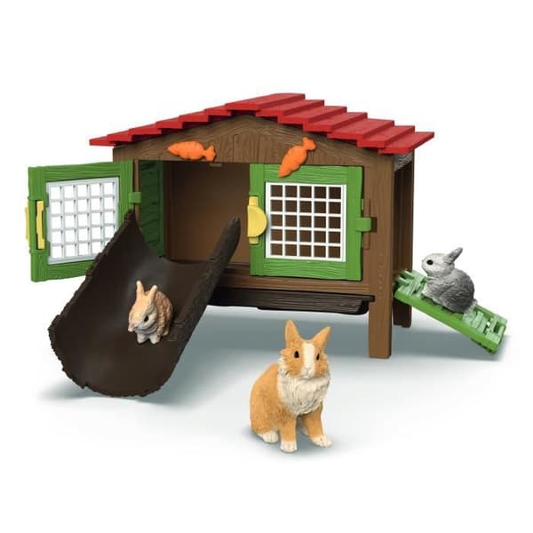 Rabbit Hutch Box, SCHLEICH 42728 Farm World, 4 år