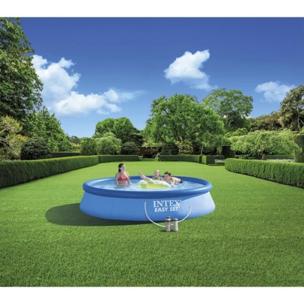 INTEX Easy Set fristående poolpaket - Ø396 x 83 cm