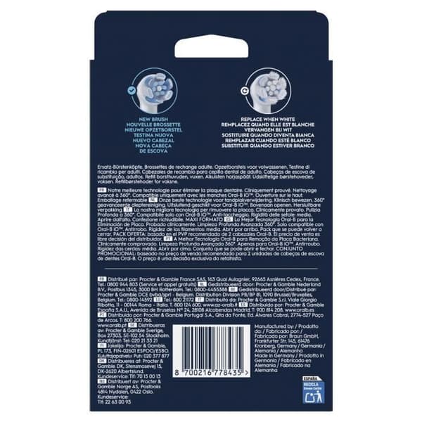 Borstar - ORAL-B - iO refills Ultimate Clean - 8-pack - Vita