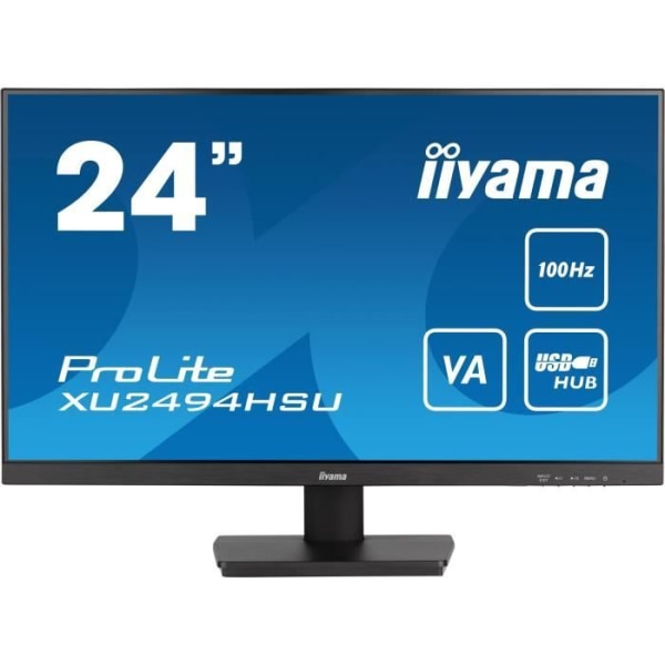 PC-skärm - IIYAMA PROLITE XU2494HSU-B6 - 23.8 1920x1080 - VA-panel - 1ms - 100Hz - HDMI / DisplayPort