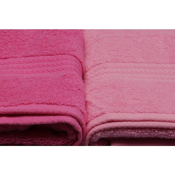 Set med 4 badhanddukar - 70 x 140 cm - Rosa