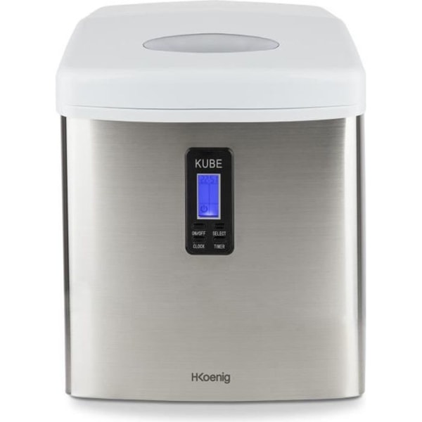 H.KoeNIG Kube Ice Maker - KB15 - 3,3 L - 3 isbitarstorlekar - Grå