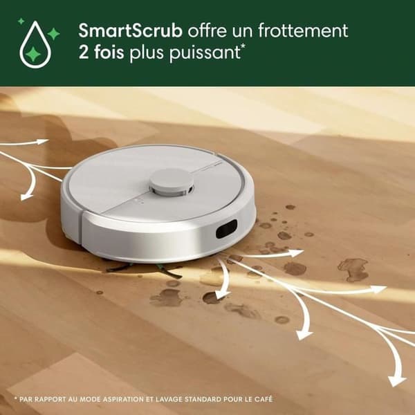 iRobot Roomba 105 Combo robotdammsugare och våttork med AutoEmpty-station, LiDAR, 7000 Pa, vit vit one size