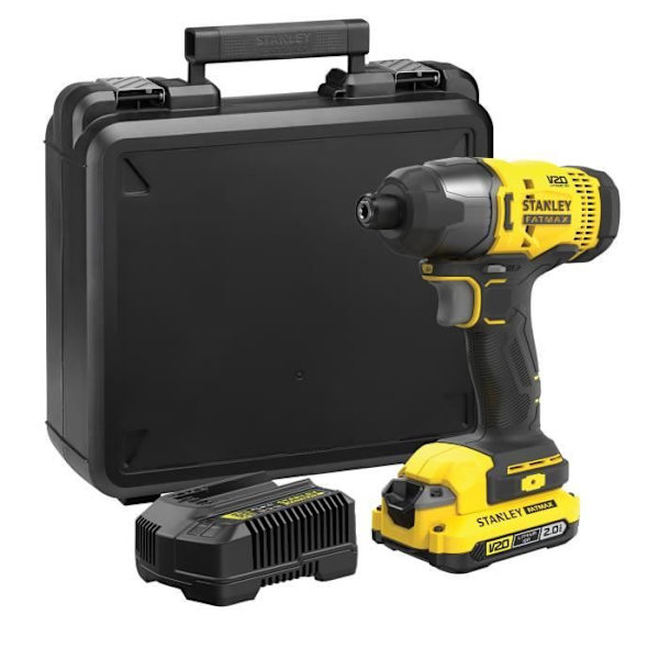 Sladdlös slagskruvdragare + 2Ah batteri + laddare - 18V - Stanley Fatmax - SFMCF800D1K-QW