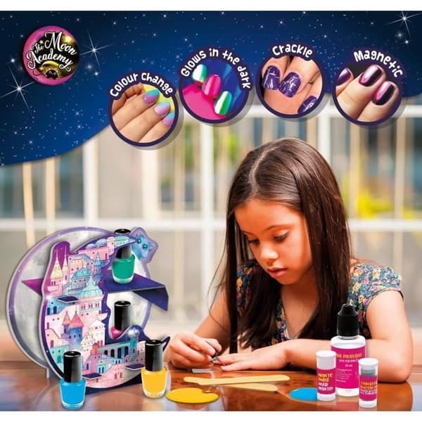 Nagelkonst - Kreativt Hobbykit - THE MOON ACADEMY - Nagellackskomponenter, Nagellacksflaskor