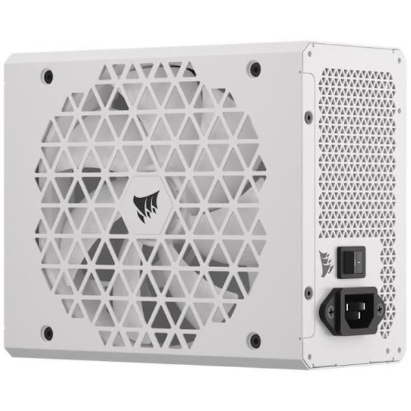 CORSAIR - Strömförsörjningsenhet - RM1200x Shift White Cybenetics - Helt modulär ATX - Gold 80 Plus certifierad - 1200 watt
