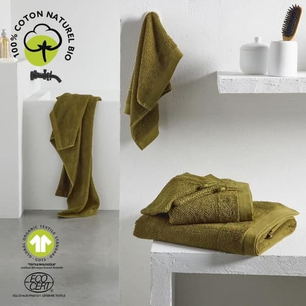 Badhandduk - TODAY - 70 x 130 cm - Bomull - Organisk brons