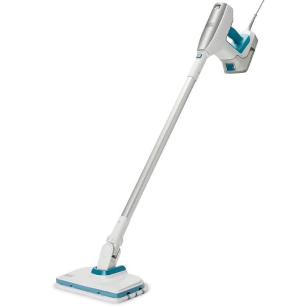 Multifunktionsångmopp - BLACK & DECKER - BHSM15FX08-QS - 1500 W - 8 tillbehör - Vit / Grå / Blå
