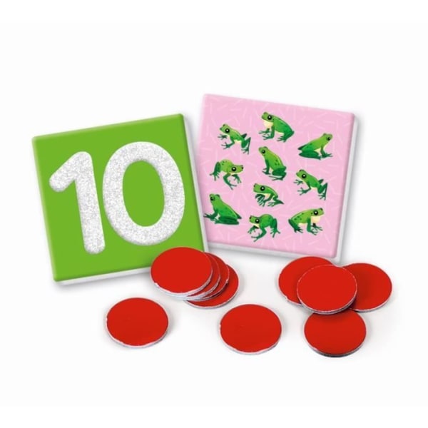 Montessori - Clementoni - Taktila siffror - Pedagogiska spelinlärningsnummer - 10 grova sifferkort - från 3 år och uppåt