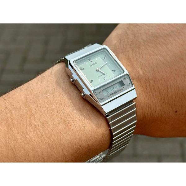 Klocka - CASIO - AQ - Unisex - Grön - Kvarts - Digital