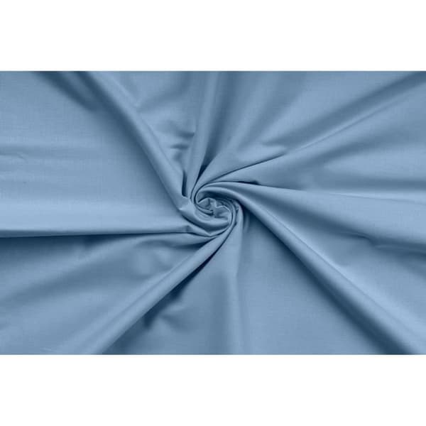 Bäddset - 1 påslakan 220 x 240 cm + 2 örngott 60 x 60 cm - 100% förstärkt bomull - Blå