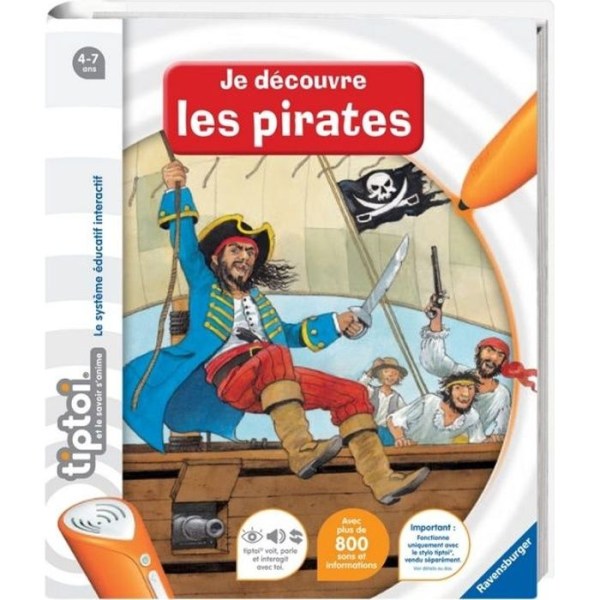 TIPTOI interaktiv bok Jag upptäcker piraternas liv