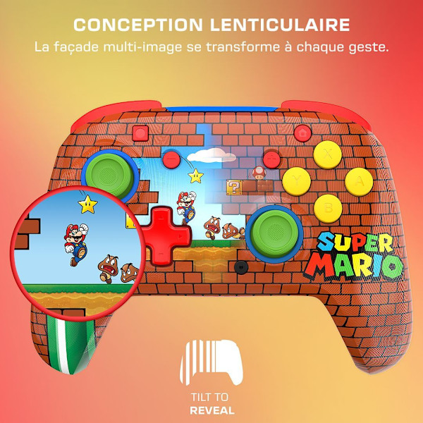 Gamepad - Nintendo Switch - Rematch Mario Bricks - Trådlös - Röd - Turtle Beach