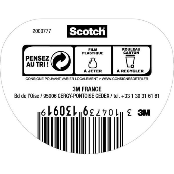 3M SCOTCH självhäftande förpackningstejp - 66 mx 48 mm - Transparent