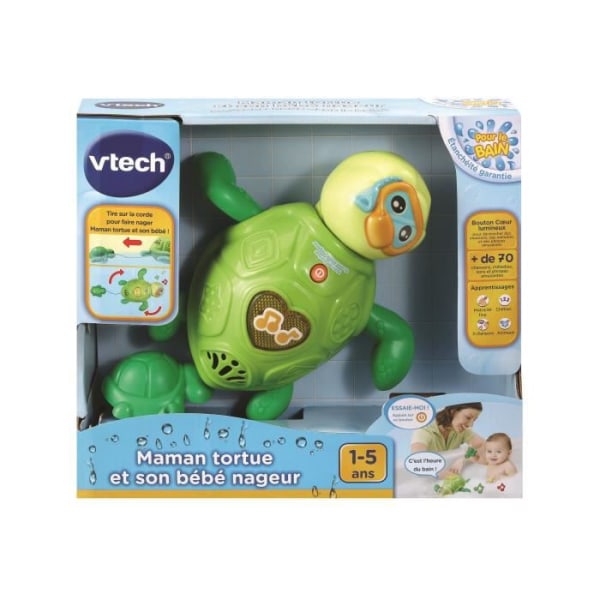 VTECH BABY - Badleksak - Mamma sköldpadda och babysimmare