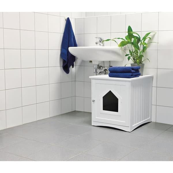 TRIXIE Toalettfack - 49x51x51cm - Vit - För katter