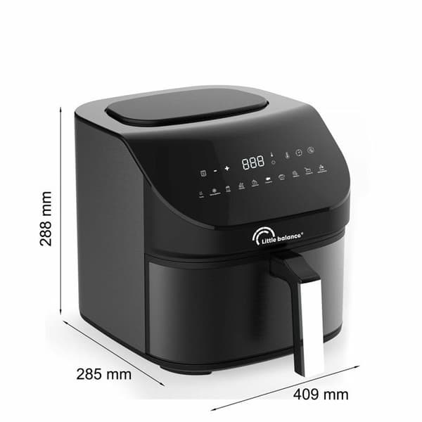 Dietfritös - LITT BALANS - Crousty light XL - 7 L - 1600 W - 10 program - Svart