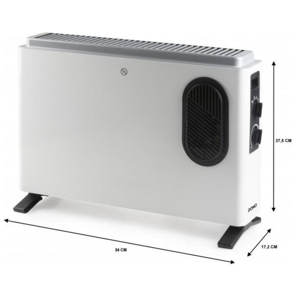 Värmekonvektor - DOMO - DO7351CH - 2000 W - Vit - 54 x 37,5 x 17,2 cm