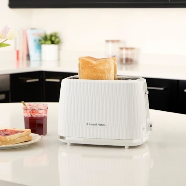 Brödrost - RUSSELL HOBBS - EDEN - 800 W - 2 platser - Vit