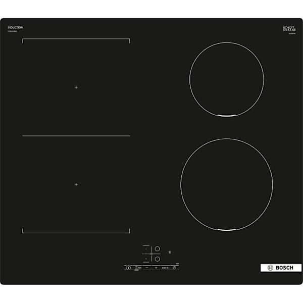 60cm induktionshäll - BOSCH SER4 - PVS611BB6E Svart - 4-brännare