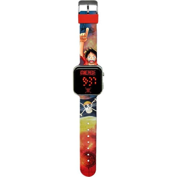 LED-klocka - BARNLICENS - One Piece Luffy - Från 4 år