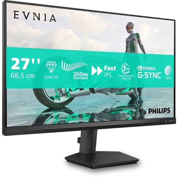 PC-spelskärm - PHILIPS - 27'' - QHD - 260Hz OC (240Hz native) - Snabb IPS-panel - 0.5ms - 27M2N3500PF/00