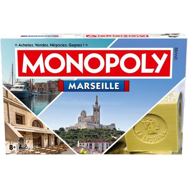 MONOPOLY Marseille - Brädspel - VINNANDE TRÄK - 2 till 6 spelare - Från 8 år