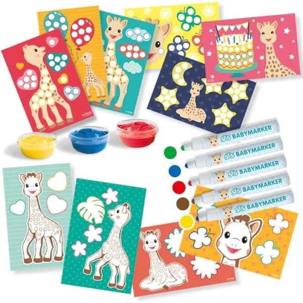 SES CREATIVE - Sophie the Giraffe - Färg och målning