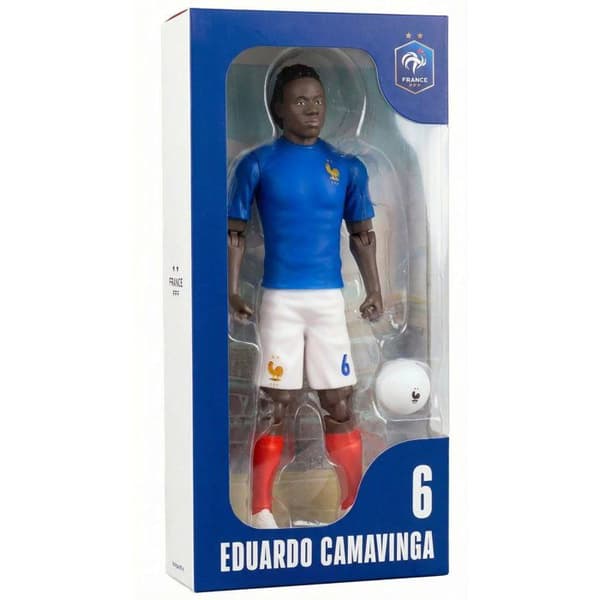 Ledad figur - Frankrikes landslag - MEGABLEU - Camavinga nummer 6 - 20 cm