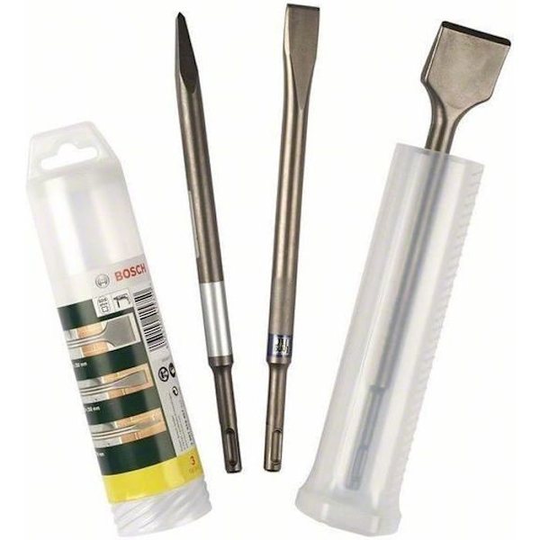 BOSCH tillbehör - set 3 sds plus mejslar