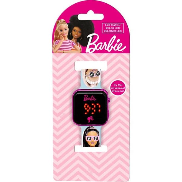 LED-klocka - BARNLICENSERING - Barbie - Ålder 4+