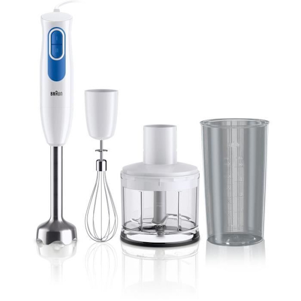 BRAUN MQ20.236M handmixer - 600 W motor - 2 hastigheter - EasyTwist system