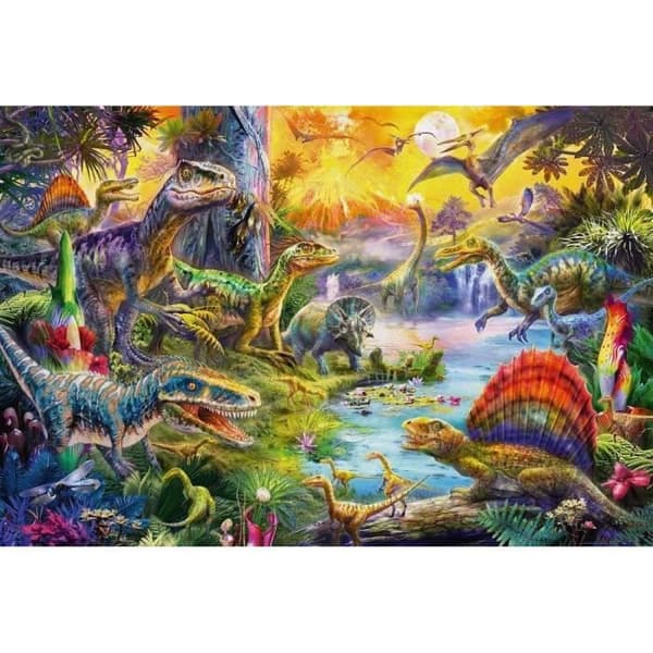 Dinosaurs - med tillägg (dinosaurier 'figurer) - 60 st - Schmidt spiele