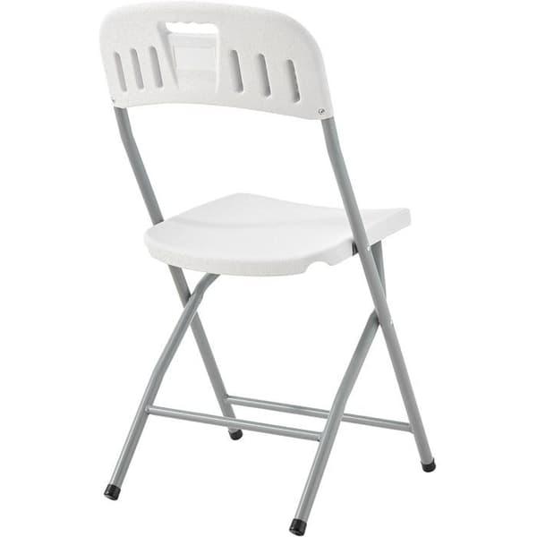 Uppsättning av 2 fällbara stolar - Pulverlackerad stålram - 42 x 42 x 87 cm - Stålrör Ø 19 x 1 mm