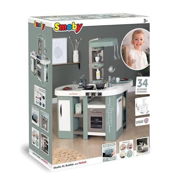 Tefal köksstudio xl bubbla med magisk bubbelfunktion - 34 tillbehör - 3 år