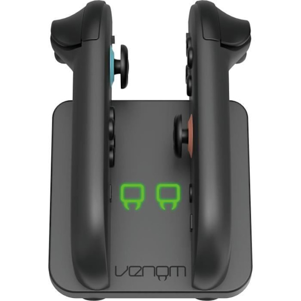 Dubbel laddningsstation - VENOM - För Nintendo Switch Joy-Con 2 - Svart