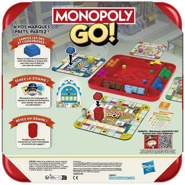 Monopoly Go, Brädspel från 8 år, Familjebrädspel