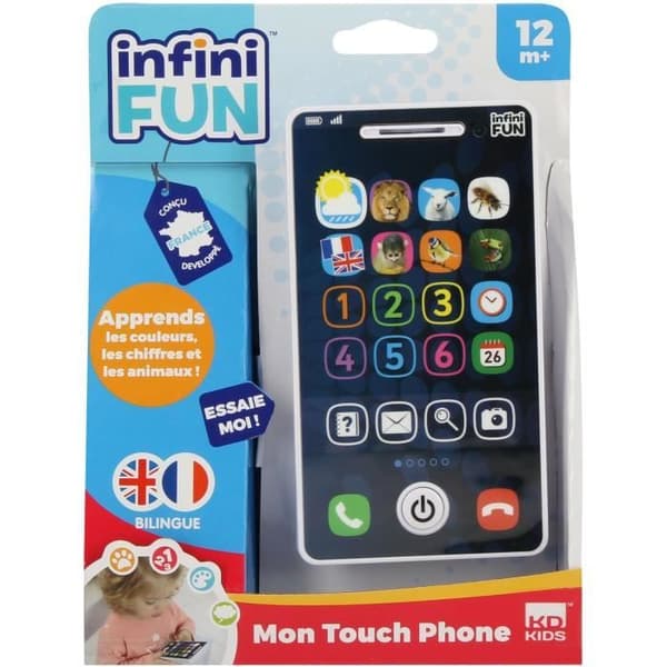 TALDEC Infini Fun - Tvåspråkig pedagogisk smarttelefon