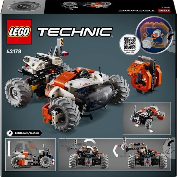 LEGO Technic 42178 LT78 Surface Space Loader, äventyrsleksak, utforskningsset