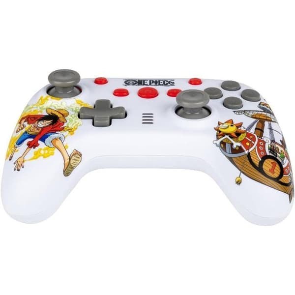 Gamepad - Nintendo Switch, Switch 2 och PC - One Piece - Kabelansluten - Vit - Vibrationsfunktion - 3m Kabel - Luffy - Konix
