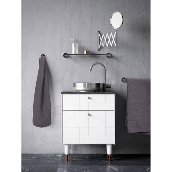 Set med 2 handdukar - LOVELY HOME - 2 Duschlakan 70 x 140 cm - Antracitgrå