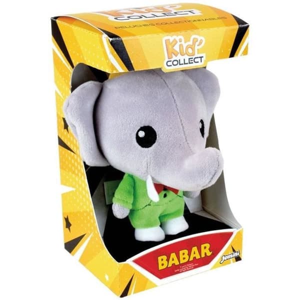 Elefant samlarplyschleksak - JEMINI - BABAR - Kid'collect +/- 13 cm