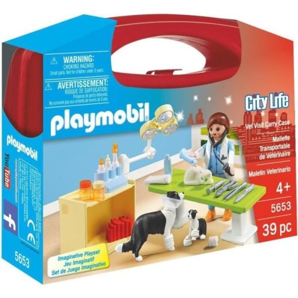 PLAYMOBIL 5653 - City Life - Veterinär resväska - Nytt för 2019