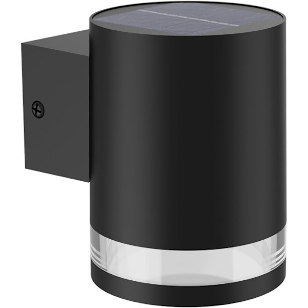 Vägglampa - PHILIPS - Fyce - solcellsdriven - Svart