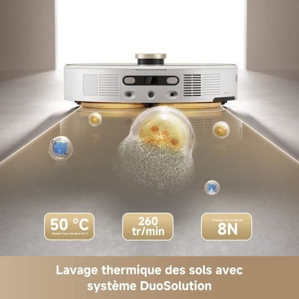 MOVA V50 Ultra Complete Robotdammsugare - 24 000 Pa effekt - Termisk golvrengöring med DuoSolution-system