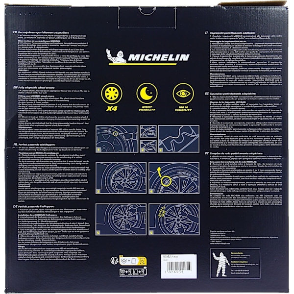 MICHELIN 4-hjulskydd 16 Chromé NVS42