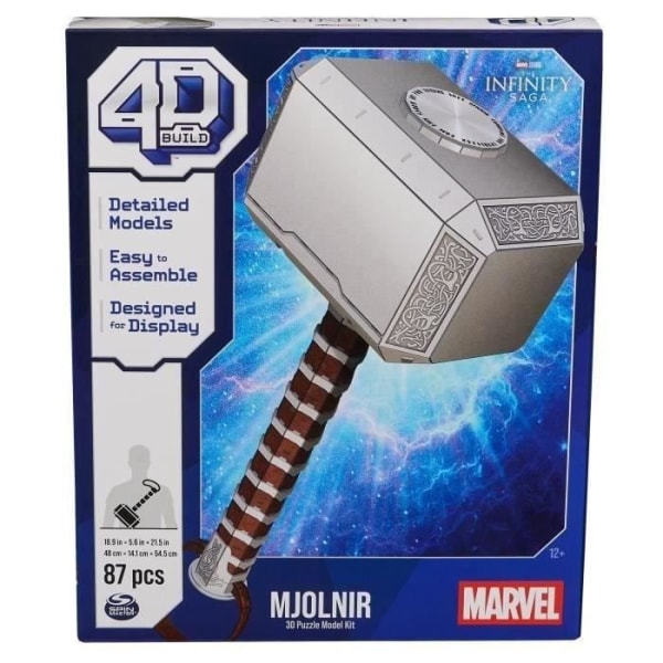 Marvel - THOR'S HAMMER - 4D-modell att bygga