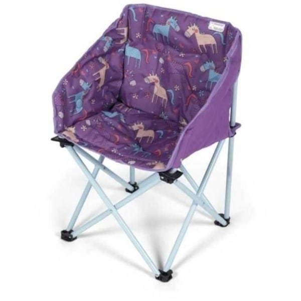 Hopfällbar fåtölj - KAMPA - Mini Tub Chair Unicorns - För barn - Lila
